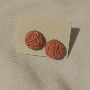 Pink Concha Earrings